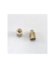 Huni Boncuk Kapak - Boncuk Şapkası - 9 mm - Gold - 10 Adet