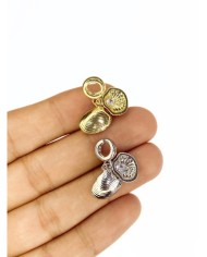 Pirinç Zirkon Taşlı Pandora Bileklik Uyumlu İstiridye Kolye Bileklik Ucu Charm Altın 1 Adet