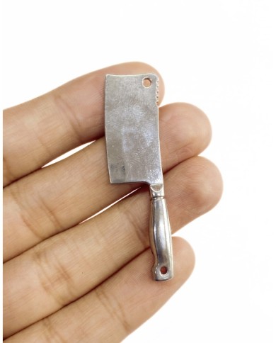 Pirinç Zirkon Mineli Bıçak Kolye Bileklik Ucu Charm 1 Adet