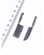 Pirinç Zirkon Mineli Bıçak Kolye Bileklik Ucu Charm 1 Adet