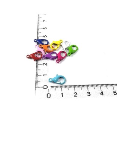 25 adet - Orta Boy Papağan Klips - Metal - Mix Renkler