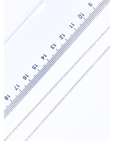 Çelik Ataç Zincir Kolye Bileklik Nikel Renk 2x3mm - 1m