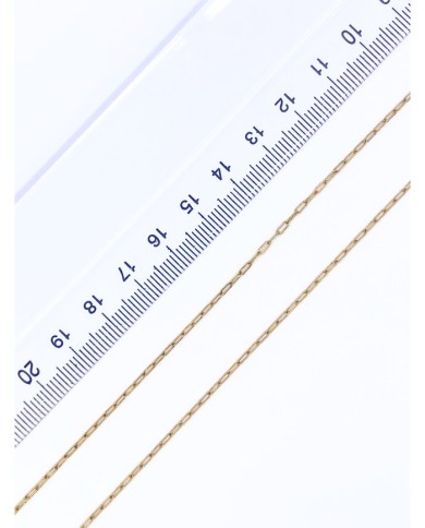 Çelik Ataç Zincir Kolye Bileklik Altın Renk 3x4mm - 1m