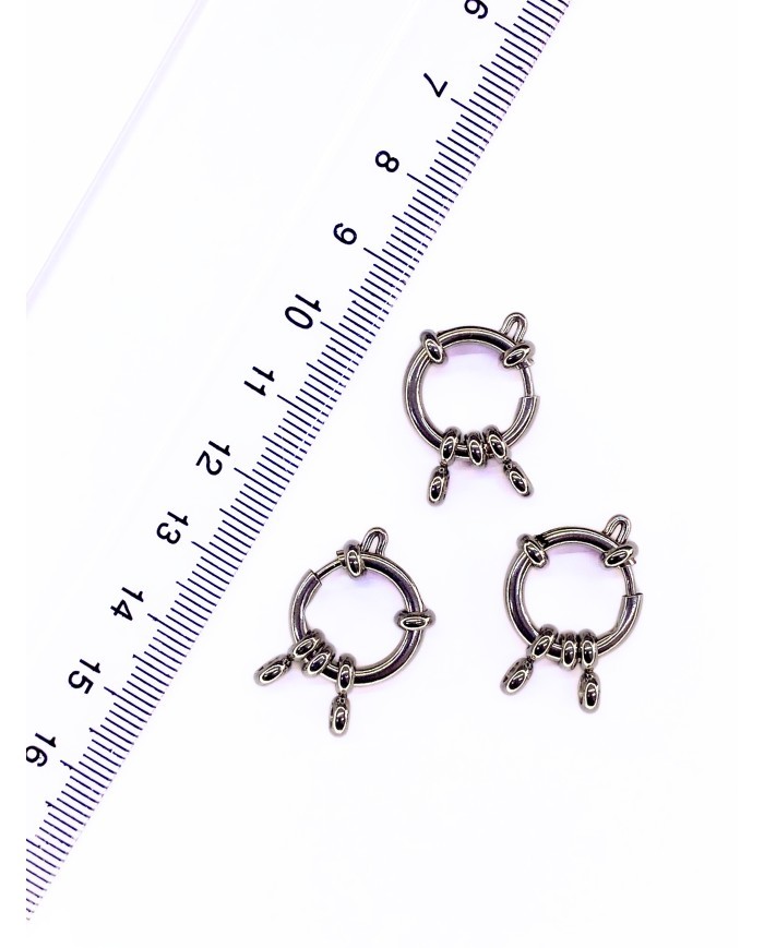 Çelik Gemici Klips Kilit Nikel 16x16mm - 1 Adet