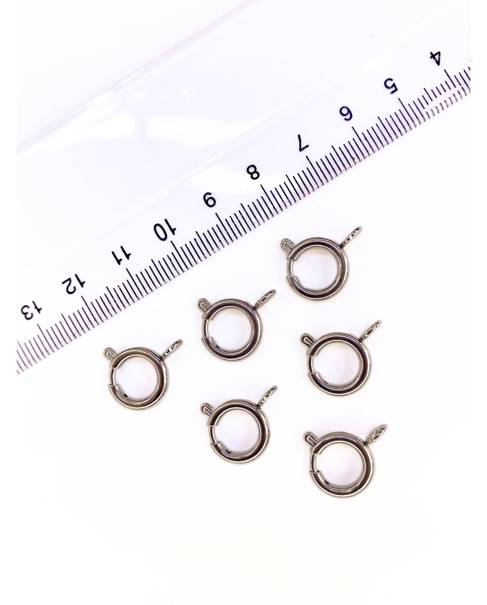 Çelik Halka Klips Kilit Nikel 12x12mm - 1 Adet