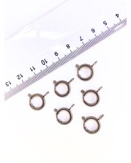 Çelik Halka Klips Kilit Nikel 12x12mm - 1 Adet