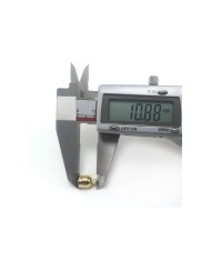 10mm Huni Boncuk Kapak - Boncuk Şapkası -  Gümüş - 10 Adet