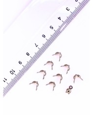 Çelik Midye Kapama Kolye Bileklik Nikel 4x8mm - 1 Adet