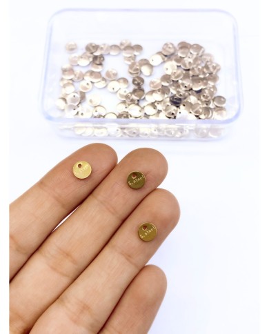 Çelik Yuvarlak Stainless Steel Orijinallik Marka Aparatı Sarı 6x6mm - 1 Adet