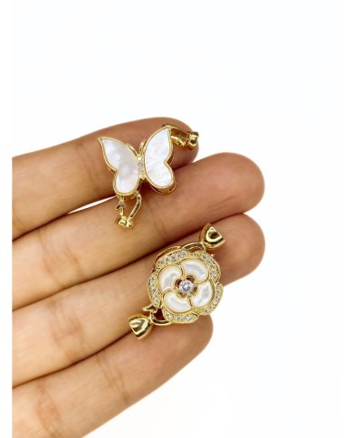 Pirinç Mineli Zirkon Taşlı Kapamalı Çiçek Uç - 1 Adet