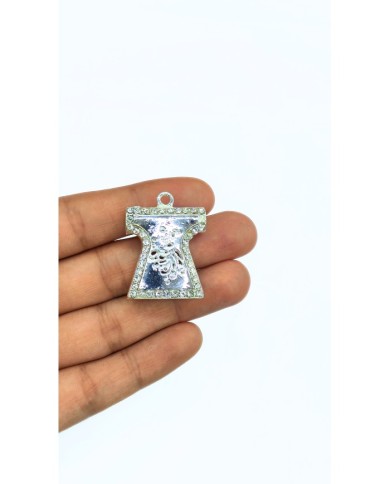 Zamak Kaftan Model Zirkon Taşlı Mevlana Motifli Tesbih İmamesi Sarı - 25x27mm