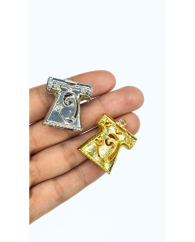 Zamak Kaftan Model Vav Motifli Tesbih İmamesi Nikel - 26x28mm