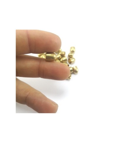 9mm Huni Boncuk Kapak - Boncuk Şapkası - Gold - 10 Adet