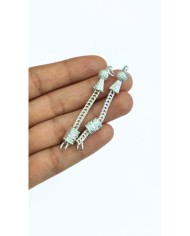 Zamak Tek Zincir Tesbih Püskülü İmameli Gümüş Renk