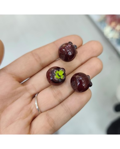 Plastik Bostan Patlıcanı Figürlü Kolye Bileklik Ucu Charm 1 Adet