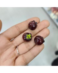 Plastik Bostan Patlıcanı Figürlü Kolye Bileklik Ucu Charm 1 Adet