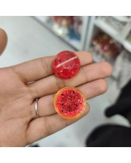 Plastik Karpuz Meyve Figürlü Kolye Bileklik Ucu Charm 1 Adet
