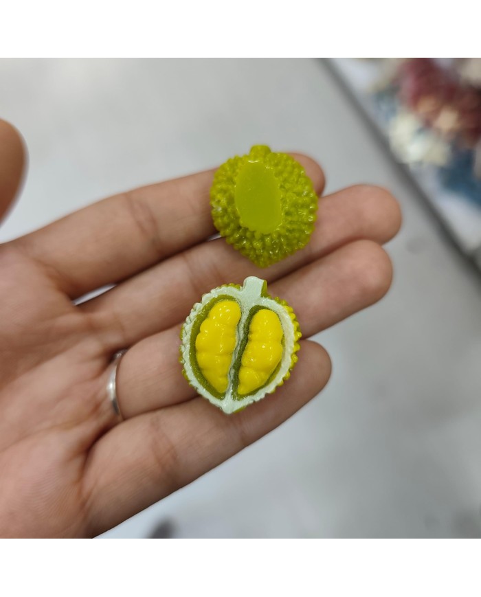 Plastik Durian Meyve Figürlü Kolye Bileklik Ucu Charm 1 Adet