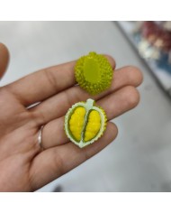 Plastik Durian Meyve Figürlü Kolye Bileklik Ucu Charm 1 Adet