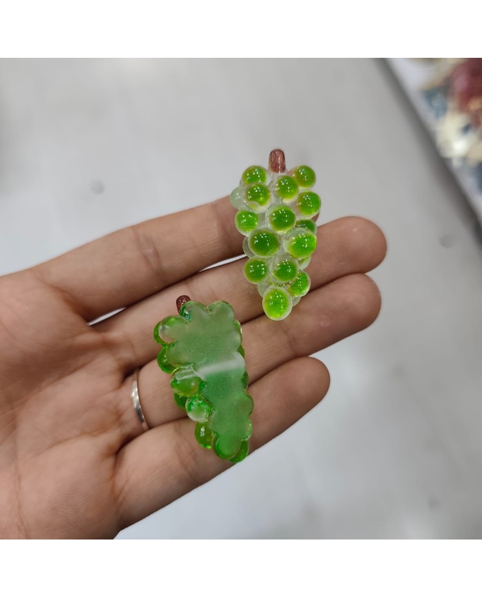Plastik Şeffaf Üzüm Meyve Figürlü Kolye Bileklik Ucu Charm 1 Adet