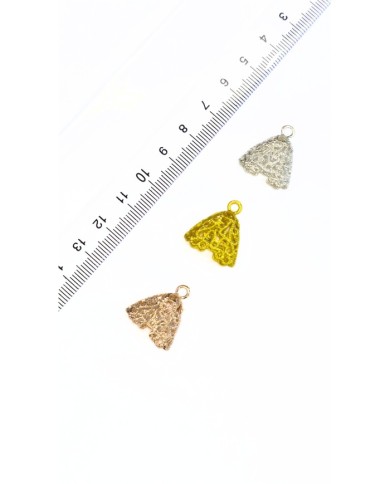 Zamak Tesbih Püskül Başlığı Tel Kırma Model Gümüş Renk - 18x20mm