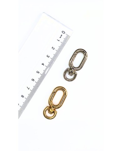 Paris Yaylı Kanca Anahtarlık Çanta Askısı Nikel 16x37mm - 1 Adet