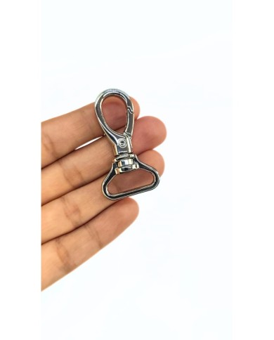 Akrep Yaylı Kanca Anahtarlık Çanta Askısı Nikel 26x47mm - 1 Adet
