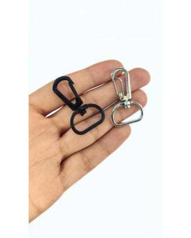 Yaylı Kanca Çanta Askı Aparatı Nikel 25x40mm - 1 Adet