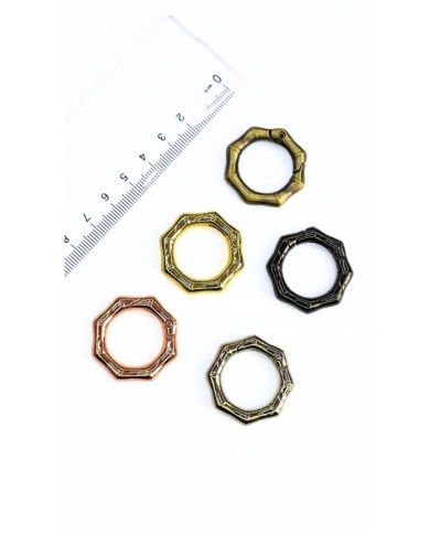 Yaylı Kanca Anahtarlık Çanta Askı Aparatı Köşeli Sarı 29x29mm - 1 Adet