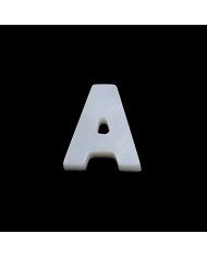 Doğal sedef  taş Kolye Küpe Ucu - A HARF