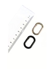 Yaylı Kanca Anahtarlık Çanta Askı Aparatı Oval Nikel 20x31mm - 1 Adet