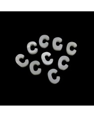 Doğal sedef taş Kolye Küpe Ucu - C HARF