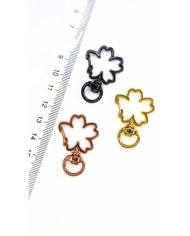 Yaylı Kanca Anahtarlık Çanta Askı Aparatı Yonca Bakır 22x35mm - 1 Adet