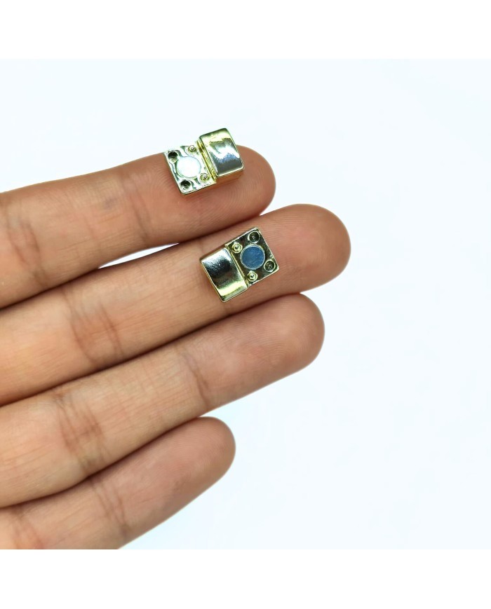 Mıknatıslı Kolye Bileklik Kilidi Kapama Sarı - 1 Adet