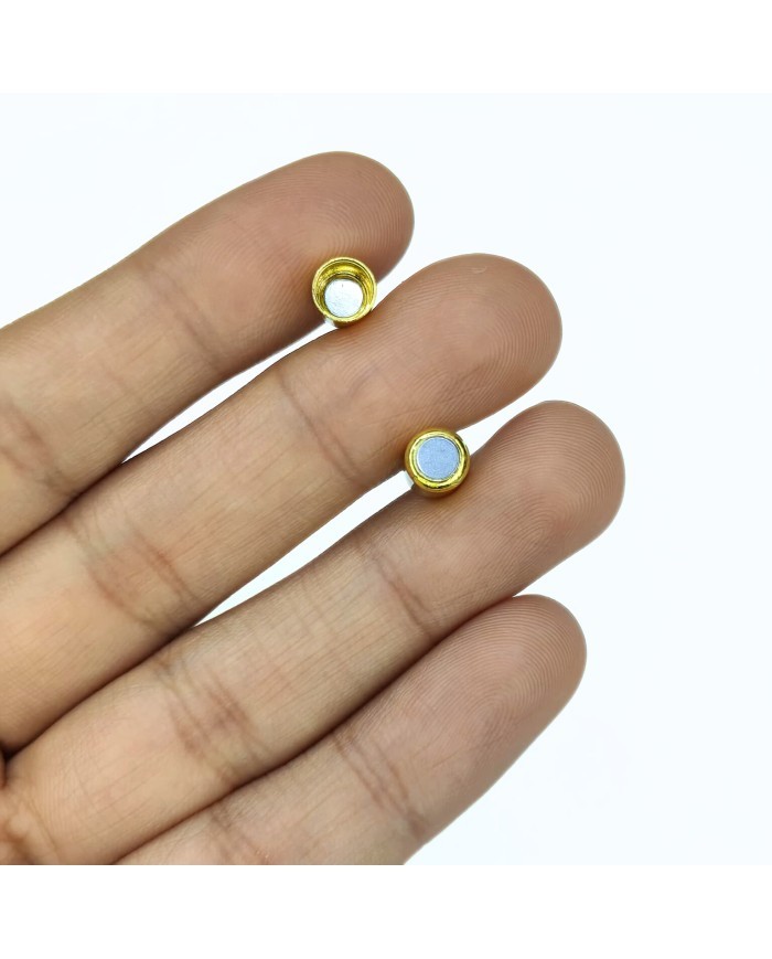 Mıknatıslı Kolye Bileklik Kilidi Kapama Sarı - 1 Adet