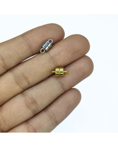 Mıknatıslı Kolye Bileklik Kilidi Kapama Nikel - 1 Adet