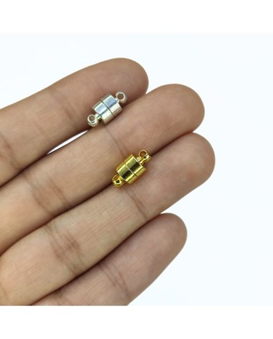 Mıknatıslı Kolye Bileklik Kilidi Kapama Nikel - 1 Adet