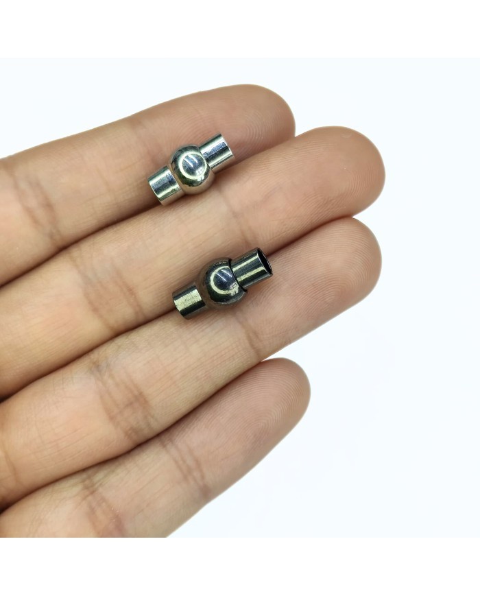 Mıknatıslı Kolye Bileklik Kilidi Kapama Antrasit - 1 Adet