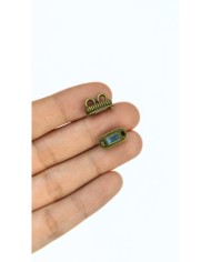 Mıknatıslı Halkalı Kolye Bileklik Kilidi Kapama Antik Yeşil - 1 Adet